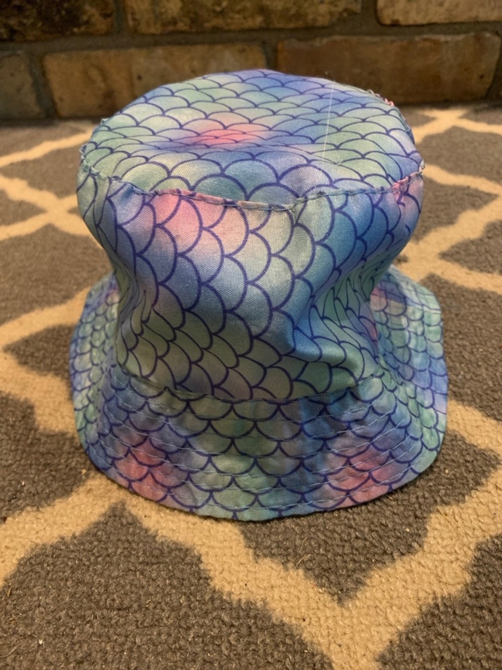 Girls Mermaid Scale Bucket Hat